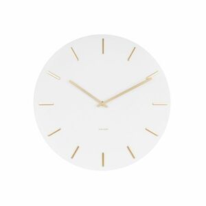 Karlsson KA5716WH Stylowy zegar ścienny, 45 cm obraz