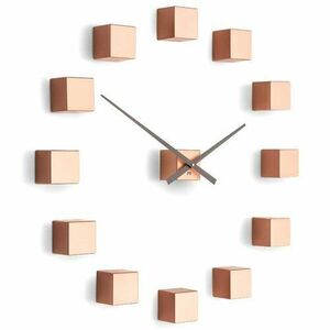 Future Time FT3000CO Cubic copper Designowe zegar samoprzylepny, śr. 50 cm obraz