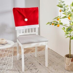 4Home Świąteczny pokrowiec na krzesło Santa, 49 x 60 cm, komplet 2 szt. obraz