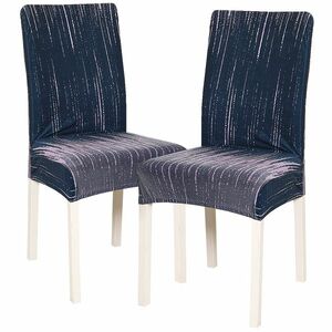 4Home Pokrowiec elastyczny na krzesło Wave 45 - 50 cm, komplet 2 szt. obraz