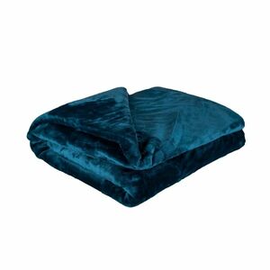 Koc XXL / Narzuta na łóżko petrol blue, 200 x 220 cm obraz