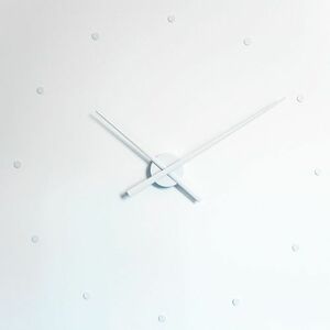Designowy zegar ścienny NOMON OJ, 80 cm, biały obraz