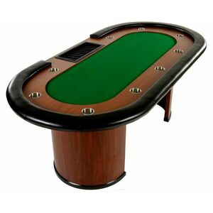 Zielony stół pokerowy XXL ROYAL FLUSH 213 x 106 x 75 cm obraz