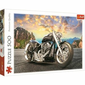 Trefl Puzzle Czarny motocykl, 500 elementów obraz
