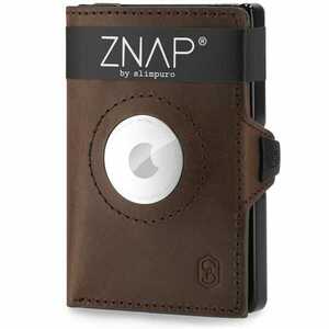 Slimpuro ZNAP Airtag, portfel, 8 kart, kieszonka na monety, 9 x 1, 5 x 6 cm, ochrona RFID obraz