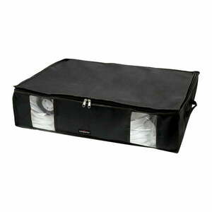 Czarny pojemnik na ubrania pod łóżko Compactor XXL Black Edition 3D, 145 l obraz