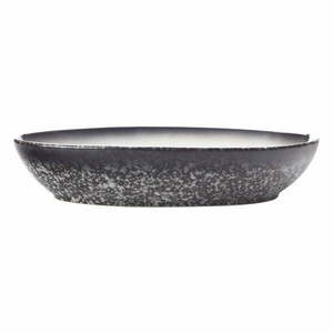 Biało-czarna ceramiczna owalna miska Maxwell & Williams Caviar, dł. 20 cm obraz
