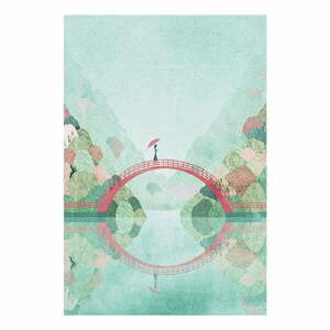 Plakat 30x40 cm Japan Lake – Travelposter obraz