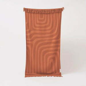 Bawełniany ręcznik plażowy w kolorze terakoty Sunnylife Luxe, 160x90 cm obraz