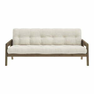 Beżowa sztruksowa rozkładana sofa 204 cm Grab – Karup Design obraz
