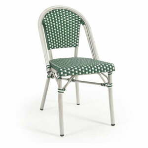 Zielono-białe krzesło zewnętrzne Kave Home Marilyn obraz
