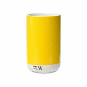 Żółty wazon ceramiczny – Pantone obraz