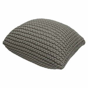 Szary puf w kształcie poduszki Bonami Essentials Knit obraz