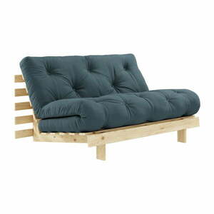 Sofa rozkładana z niebieskozielonym obiciem Karup Design Raw/Petrol Blue obraz