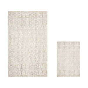 Beżowe dywaniki łazienkowe zestaw 2 szt. 100x60 cm – Minimalist Home World obraz