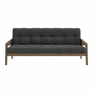 Szara sztruksowa rozkładana sofa 204 cm Grab – Karup Design obraz