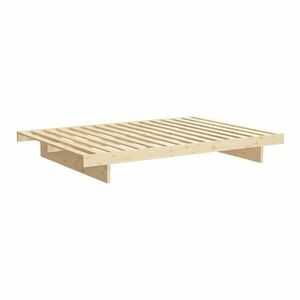 Naturalne łóżko dwuosobowe z litego drewna sosnowego 180x200 cm Kanso – Karup Design obraz