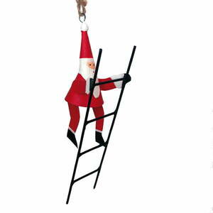 Wisząca ozdoba świąteczna G-Bork Santa With Ladder obraz