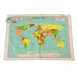 Bawełniana ścierka Rex London World Map, 50 x 70 cm obraz