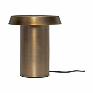 Brązowa metalowa lampa stołowa Keen – Hübsch obraz