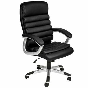 Krzesło obrotowe szefowskie premium w 2 kolorach-czarne obraz