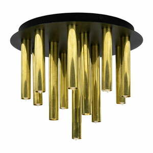 Lampa sufitowa z metalowym kloszem w kolorze czarno-złotym 35x29 cm Gocce – Markslöjd obraz