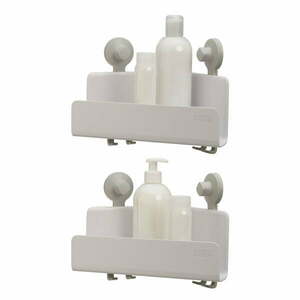 Białe narożne samoprzylepne plastikowe półki łazienkowe zestaw 2 szt. EasyStore − Joseph Joseph obraz