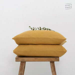 Poszewka na poduszkę z włókna konopnego 70x90 cm – Linen Tales obraz