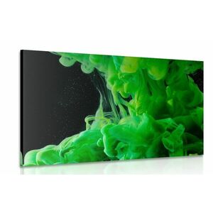 Obraz zielone płynące kolory obraz