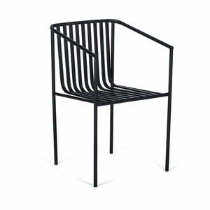 Zestaw 2 czarnych krzeseł ogrodowych Bonami SelectionCecile obraz