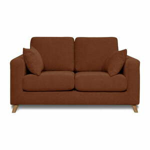 Ciemnopomarańczowa sofa 157 cm Faria – Scandic obraz