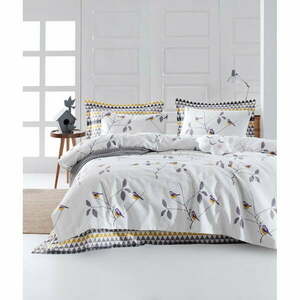 Zestaw narzuty na łóżko i poszewki na poduszkę EnLora Home Pavlina White, 160x235 cm obraz