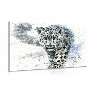 Obraz kreskówkowy leopard obraz