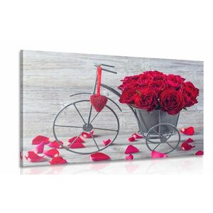 Obraz rower pełen róż obraz