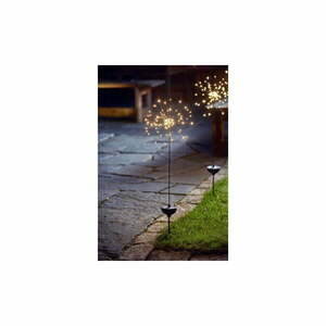 Ogrodowa lampa solarna LED z białymi diodami Star Trading Firework, wys. 100 cm obraz