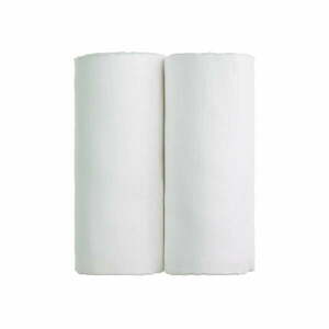 Zestaw 2 białych bawełnianych ręczników T-TOMI Tetra, 90x100 cm obraz