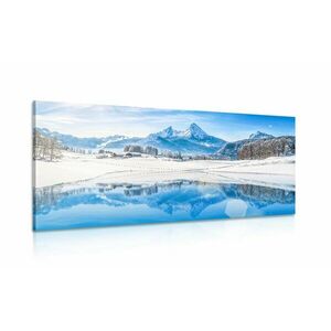 Obraz śnieżny krajobraz w Alpach obraz
