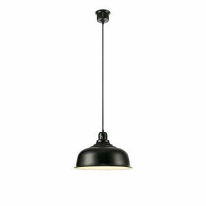 Czarna lampa wisząca z metalowym kloszem 37x37 cm Port – Markslöjd obraz