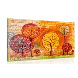 Obraz drzewa w jesiennych kolorach obraz