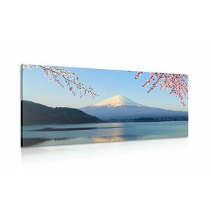 Obraz widok z jeziora na Fuji obraz