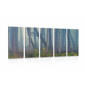 5-częściowy obraz las pełen tajemnic obraz