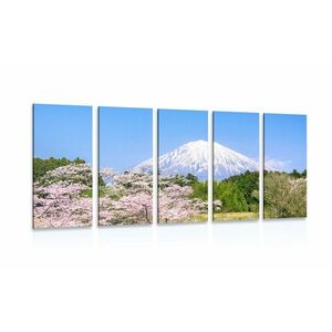 5-częściowy obraz wulkan Fuji obraz