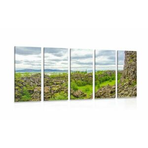 5-częściowy obraz Park Narodowy Thingvellir obraz