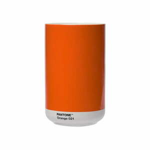 Pomarańczowy wazon ceramiczny – Pantone obraz