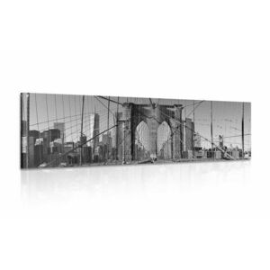 Obraz Most Manhattan w Nowym Jorku w wersji czarno-białej obraz
