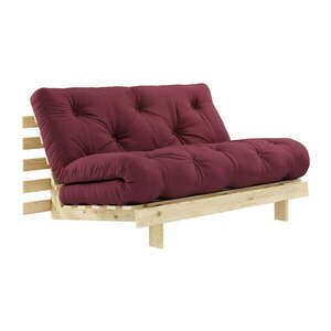 Sofa rozkładana Karup Design Roots Raw/Bordeaux obraz