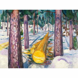 Reprodukcja obrazu Edvarda Muncha - The Yellow Log, 60x45 cm obraz