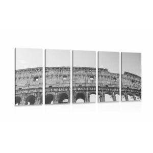 5-częściowy obraz Koloseum w wersji czarno-białej obraz