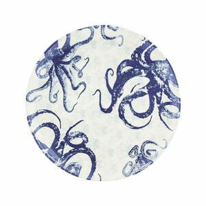 Niebiesko-biały ceramiczny talerz do serwowania Villa Altachiara Positano, ø 37 cm obraz