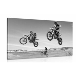 Obraz dla motocyklistów w wersji czarno-białej obraz